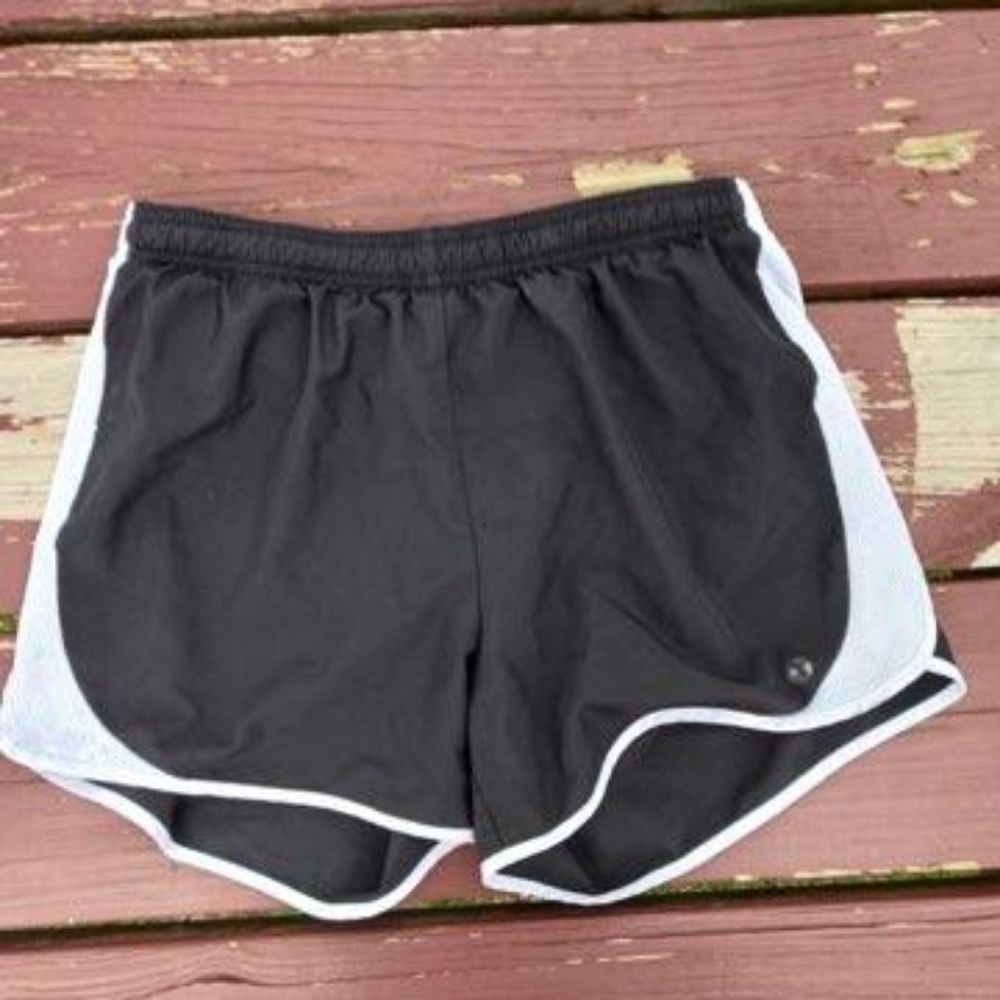 Black and White Athletic Shorts